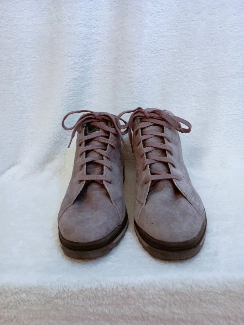 NWOB Vintage BOKS Reebok Gray Suede Ankle Sneakers Boots Women's Size 10 Grey
